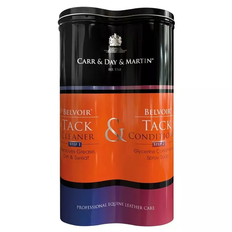 Carr and Day and Martin Belvoir Leather Care Duo Tin - Step 1 and 2